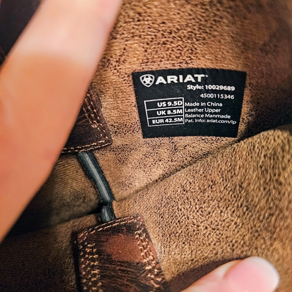 Men's Ariat Amos Shock Shield Leather Boots - Picture 7 of 11